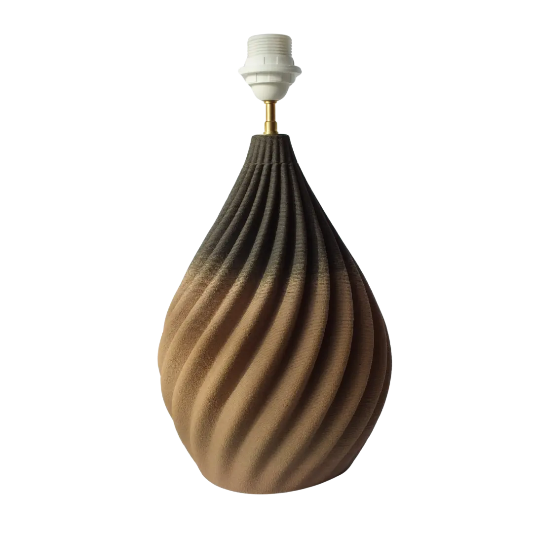 Pied de lampe MERINGUE bicolore taille L