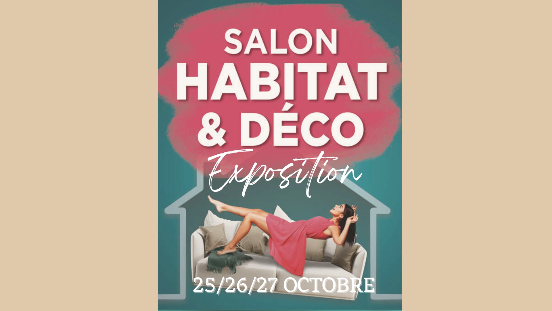 affiche exposition salon habitat decoration valence